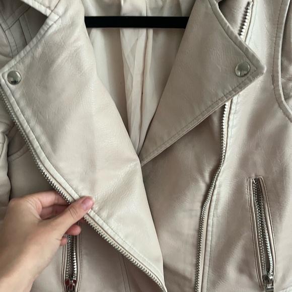 JOES Jeans Pink Faux Leather Jacket - Picture 3 of 5